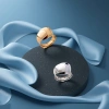 A pure silver ring is a fashionable and simple design for women's daily wear Specification image